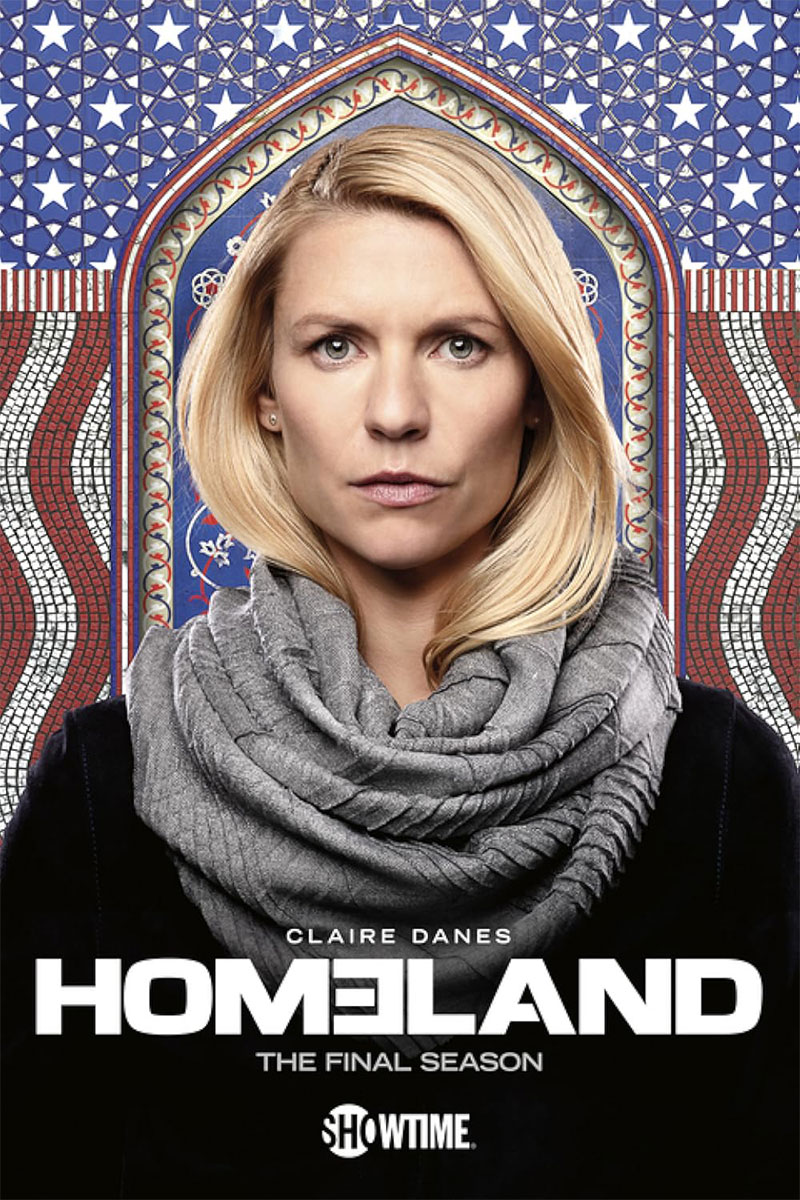 Promotional artwork for Showtime’s Homeland featuring Claire Danes