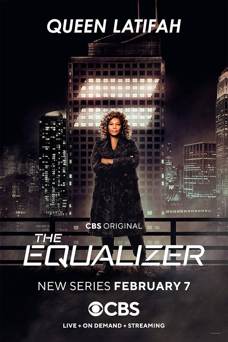 Promotional artwork for CBS’s The Equalizer featuring Queen Latifah
